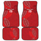 Jamhuri ya Kenya Rugby Car Mats Kenyan Shield Style - Red Color