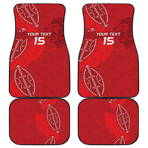 Jamhuri ya Kenya Rugby Car Mats Kenyan Shield Style - Red Color