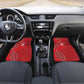 Jamhuri ya Kenya Rugby Car Mats Kenyan Shield Style - Red Color