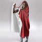 Jamhuri ya Kenya Rugby Hooded Blanket Kenyan Shield Style - Red Color