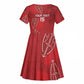 Jamhuri ya Kenya Rugby Custom Kid Short Sleeve Dress Kenyan Shield Style - Red Color