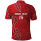 Jamhuri ya Kenya Rugby Custom Polo Shirt Kenyan Shield Style - Red Color