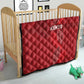 Jamhuri ya Kenya Rugby Quilt Kenyan Shield Style - Red Color