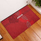 Jamhuri ya Kenya Rugby Rubber Doormat Kenyan Shield Style - Red Color