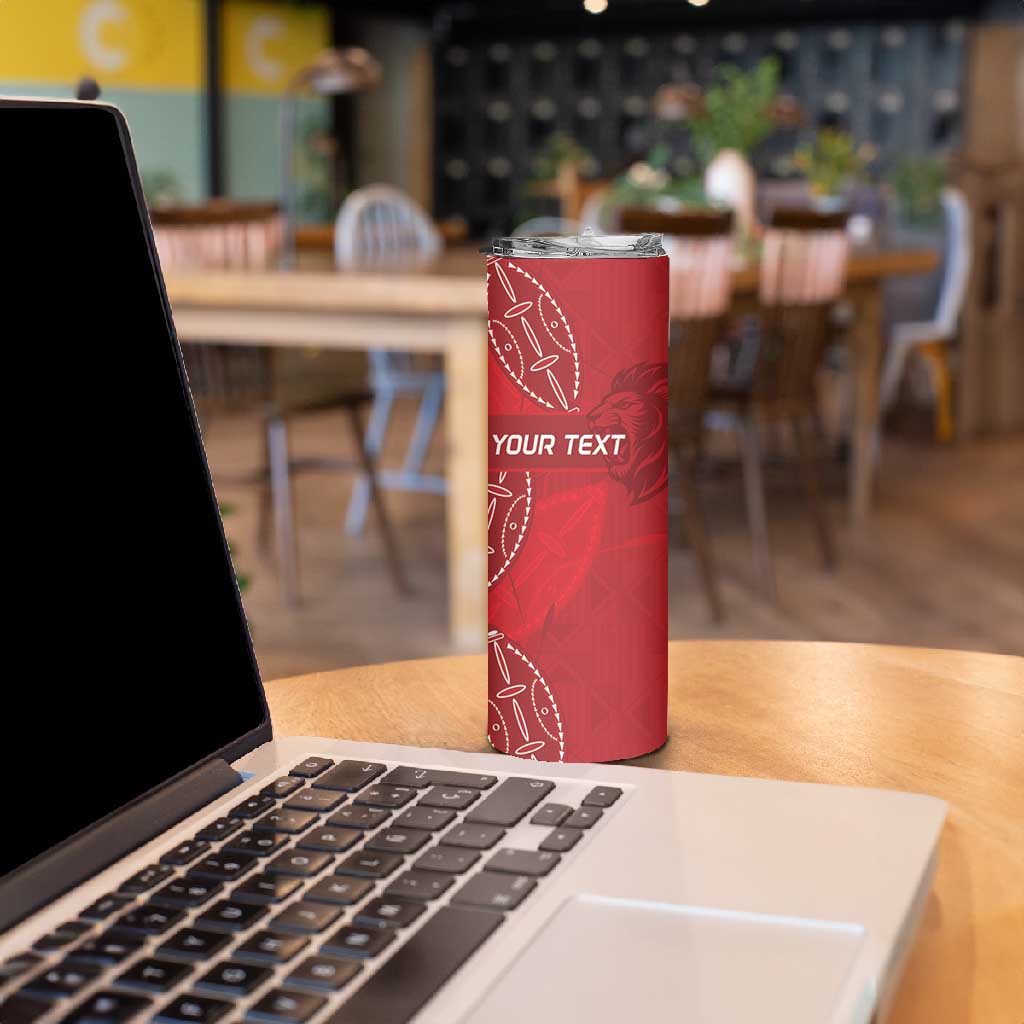 Jamhuri ya Kenya Rugby Custom Skinny Tumbler Kenyan Shield Style - Red Color