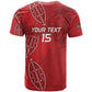 Jamhuri ya Kenya Rugby Custom T shirt Kenyan Shield Style - Red Color