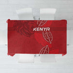 Jamhuri ya Kenya Rugby Tablecloth Kenyan Shield Style - Red Color