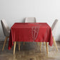 Jamhuri ya Kenya Rugby Tablecloth Kenyan Shield Style - Red Color