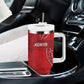 Jamhuri ya Kenya Rugby Custom Tumbler With Handle Kenyan Shield Style - Red Color