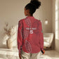 Jamhuri ya Kenya Rugby Custom Women Casual Shirt Kenyan Shield Style - Red Color