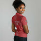 Jamhuri ya Kenya Rugby Custom Women Polo Shirt Kenyan Shield Style - Red Color