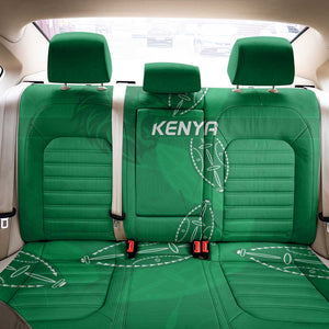 Jamhuri ya Kenya Rugby Back Car Seat Cover Kenyan Shield Style - Green Color