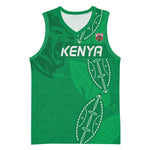 Jamhuri ya Kenya Rugby Custom Basketball Jersey Kenyan Shield Style - Green Color - African Pride