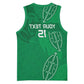 Jamhuri ya Kenya Rugby Custom Basketball Jersey Kenyan Shield Style - Green Color - African Pride