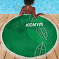 Jamhuri ya Kenya Rugby Beach Blanket Kenyan Shield Style - Green Color