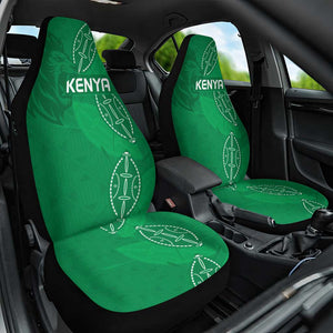 Jamhuri ya Kenya Rugby Car Seat Cover Kenyan Shield Style - Green Color