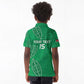 Jamhuri ya Kenya Rugby Custom Kid Polo Shirt Kenyan Shield Style - Green Color