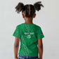 Jamhuri ya Kenya Rugby Custom Kid T shirt Kenyan Shield Style - Green Color