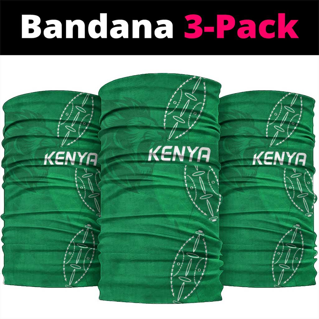 Jamhuri ya Kenya Rugby Neck Gaiter Kenyan Shield Style - Green Color LT15