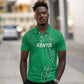 Jamhuri ya Kenya Rugby Custom Polo Shirt Kenyan Shield Style - Green Color