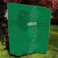 Jamhuri ya Kenya Rugby Quilt Kenyan Shield Style - Green Color