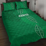 Jamhuri ya Kenya Rugby Quilt Bed Set Kenyan Shield Style - Green Color