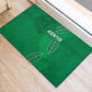Jamhuri ya Kenya Rugby Rubber Doormat Kenyan Shield Style - Green Color