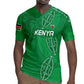 Jamhuri ya Kenya Rugby Custom Rugby Jersey Kenyan Shield Style - Green Color