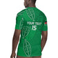 Jamhuri ya Kenya Rugby Custom Rugby Jersey Kenyan Shield Style - Green Color