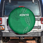 Jamhuri ya Kenya Rugby Spare Tire Cover Kenyan Shield Style - Green Color