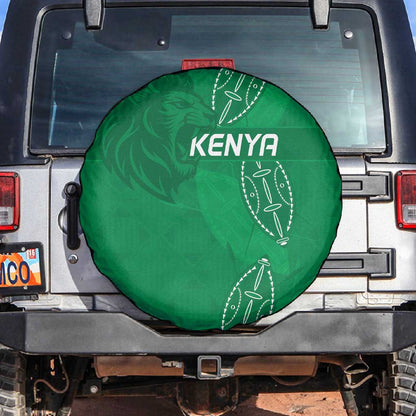 Jamhuri ya Kenya Rugby Spare Tire Cover Kenyan Shield Style - Green Color