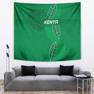 Jamhuri ya Kenya Rugby Tapestry Kenyan Shield Style - Green Color