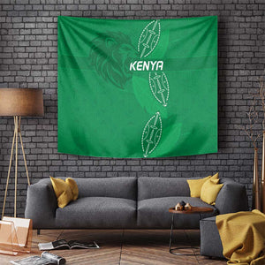 Jamhuri ya Kenya Rugby Tapestry Kenyan Shield Style - Green Color