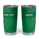 Jamhuri ya Kenya Rugby Custom Tumbler Cup Kenyan Shield Style - Green Color