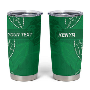 Jamhuri ya Kenya Rugby Custom Tumbler Cup Kenyan Shield Style - Green Color