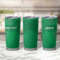 Jamhuri ya Kenya Rugby Custom Tumbler Cup Kenyan Shield Style - Green Color