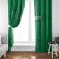 Jamhuri ya Kenya Rugby Window Curtain Kenyan Shield Style - Green Color