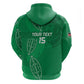 Jamhuri ya Kenya Rugby Custom Zip Hoodie Kenyan Shield Style - Green Color