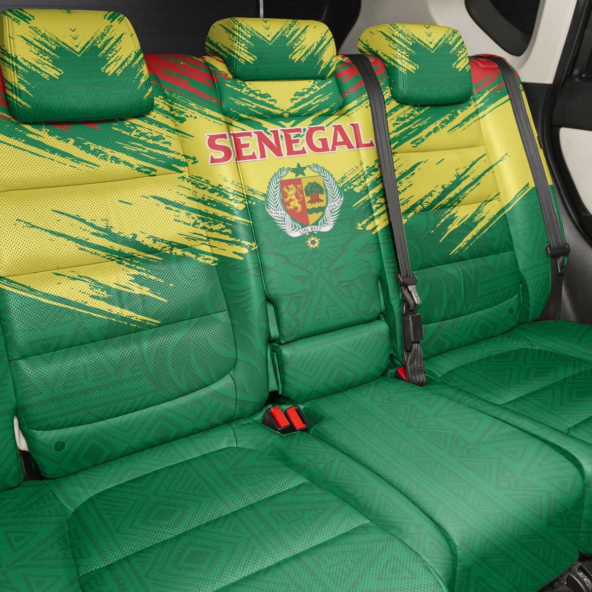 Senegal Rugby Back Car Seat Cover Go Go Go !