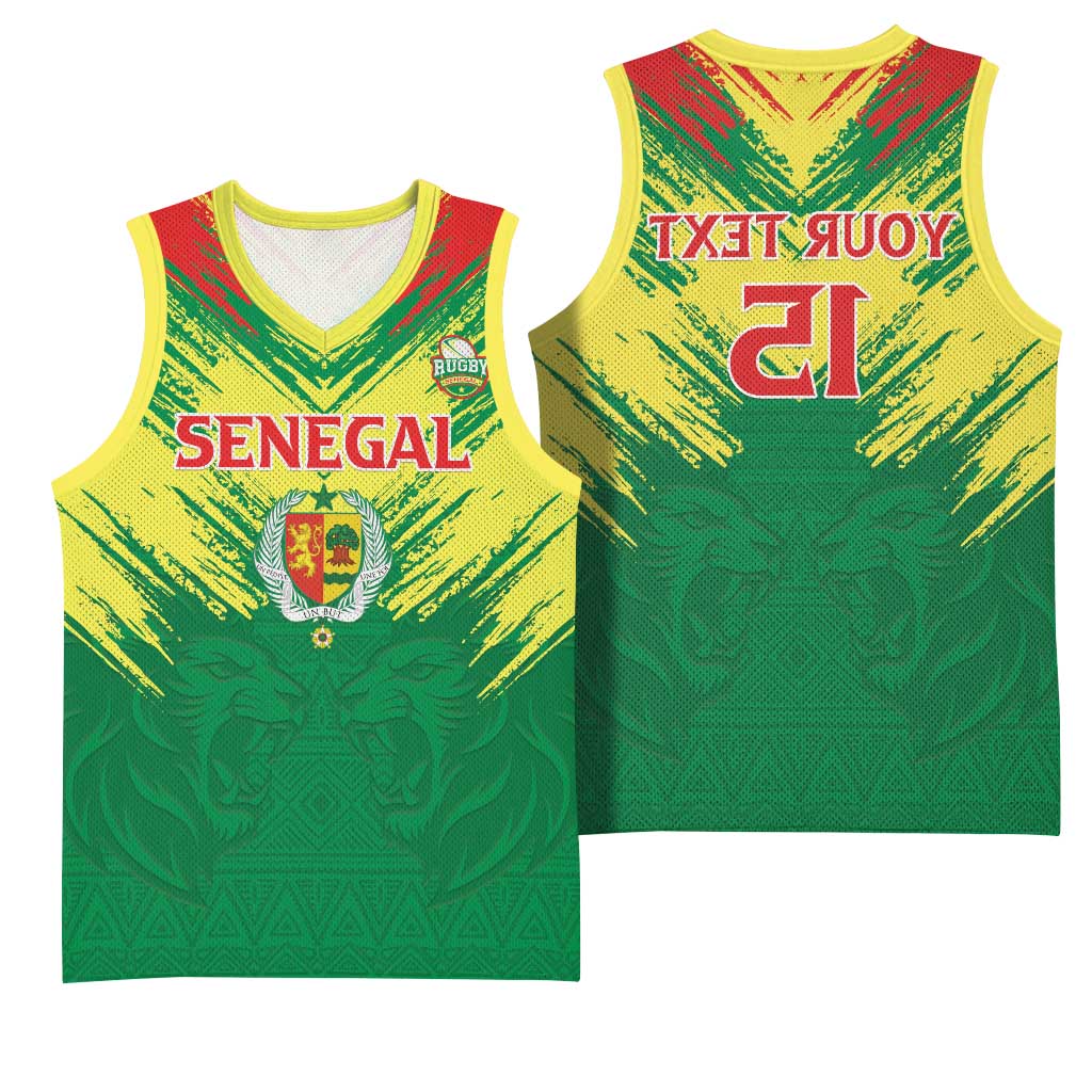 Senegal Rugby Custom Basketball Jersey Go Go Go ! - African Pride