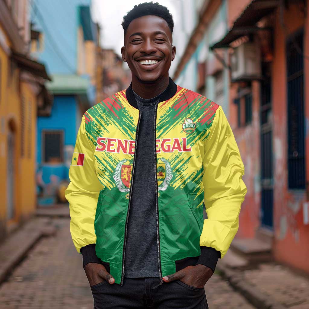 Senegal Rugby Custom Bomber Jacket Go Go Go !