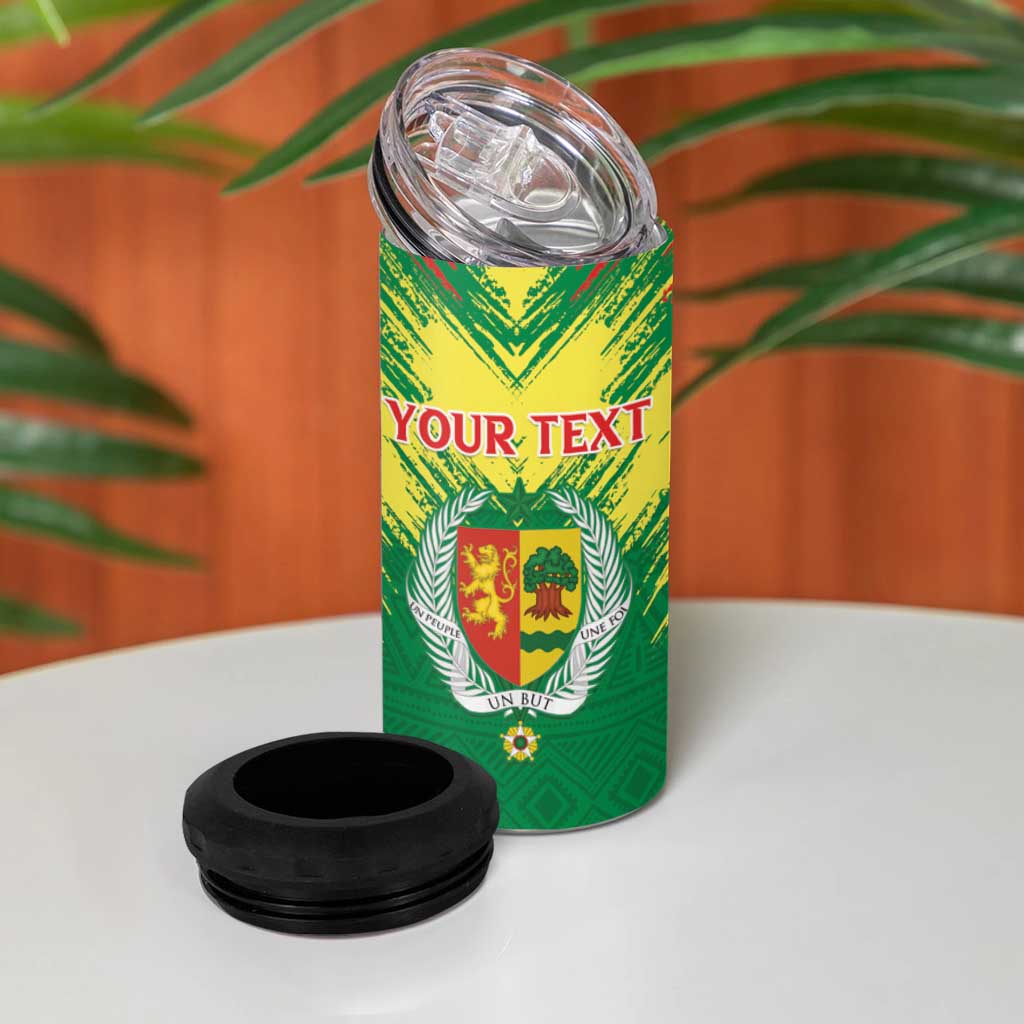 Senegal Rugby Custom 4 in 1 Can Cooler Tumbler Go Go Go !