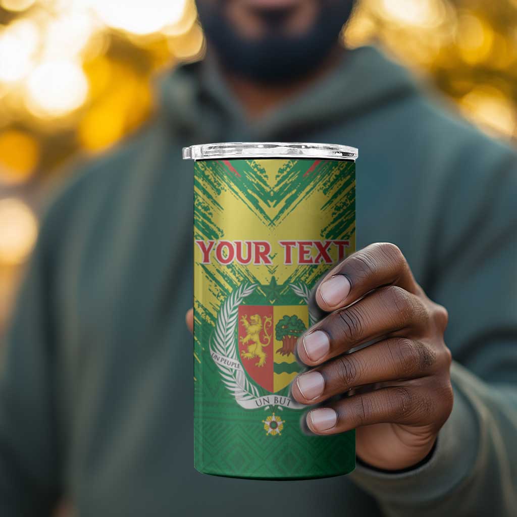 Senegal Rugby Custom 4 in 1 Can Cooler Tumbler Go Go Go !