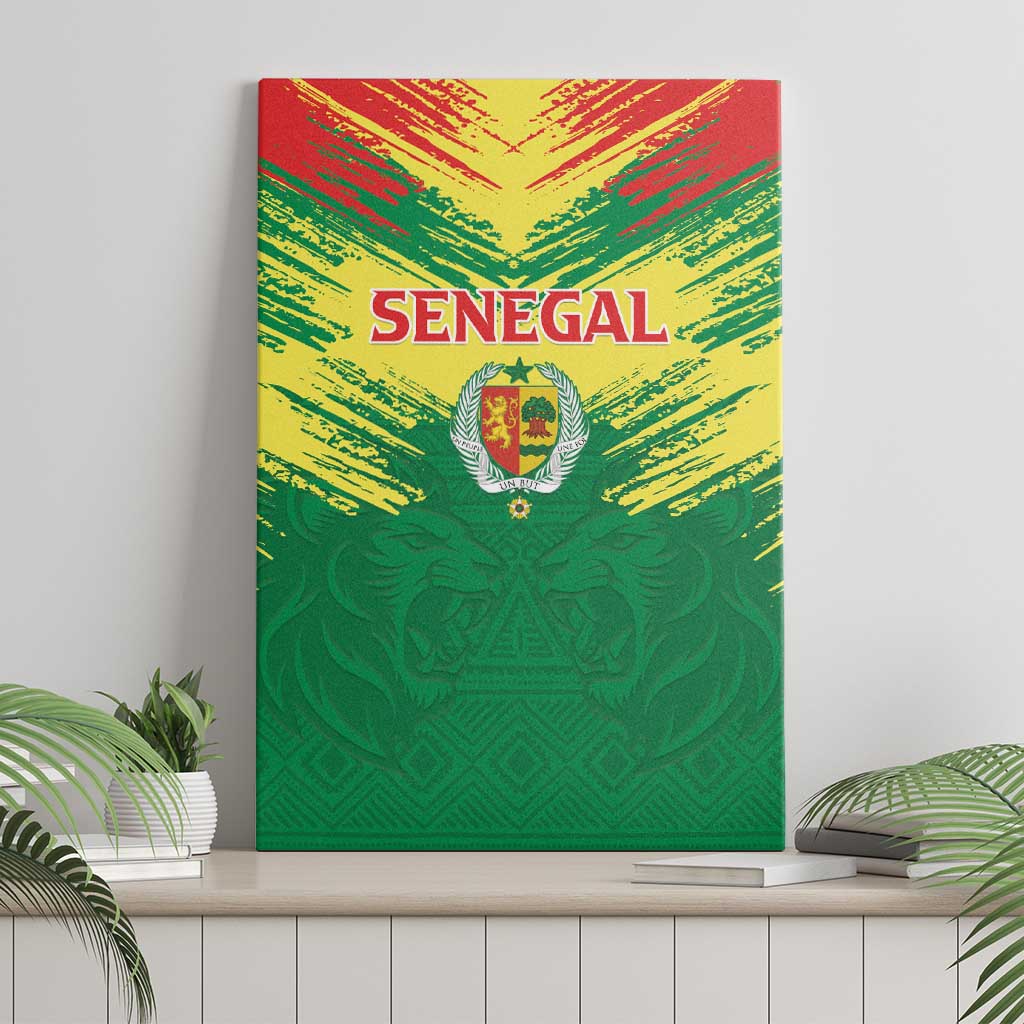 Senegal Rugby Canvas Wall Art Go Go Go !