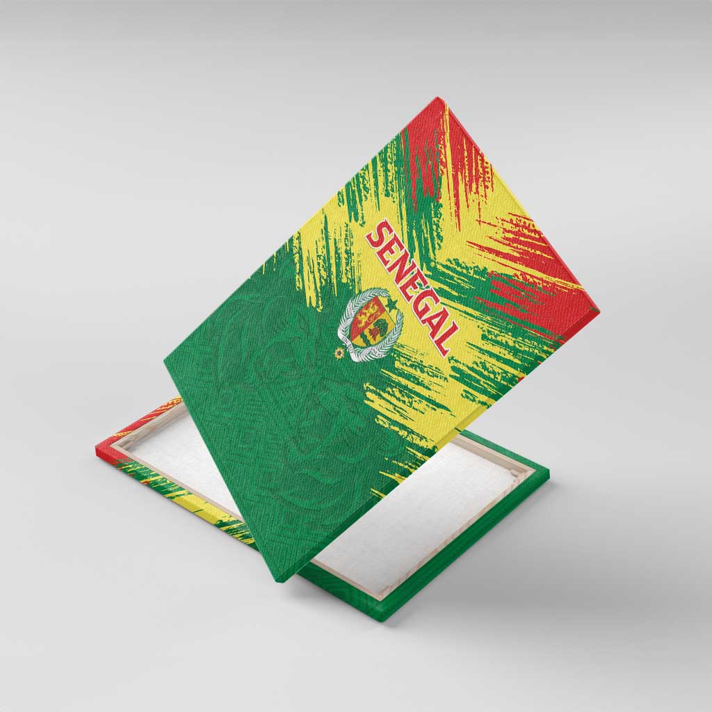 Senegal Rugby Canvas Wall Art Go Go Go !