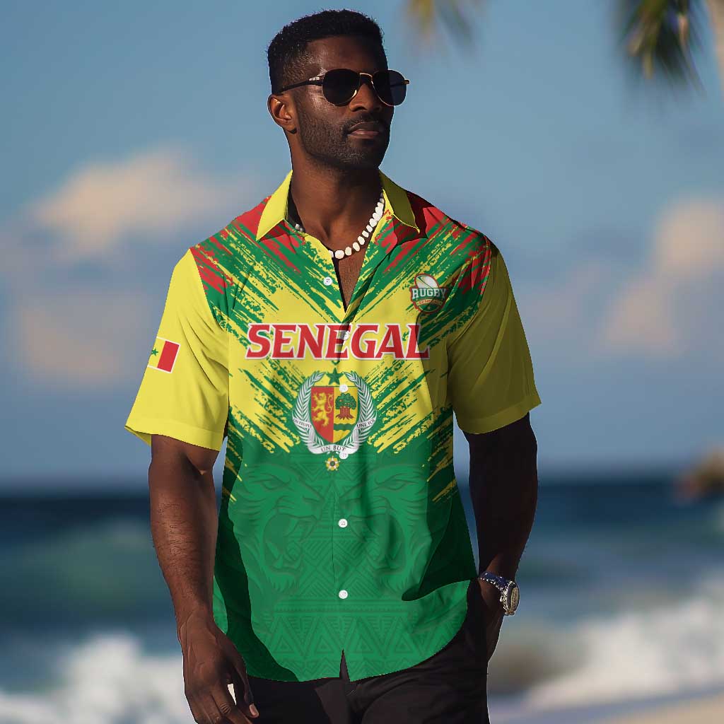 Senegal Rugby Custom Hawaiian Shirt Go Go Go !