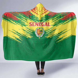 Senegal Rugby Hooded Blanket Go Go Go !