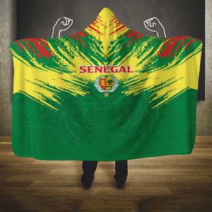 Senegal Rugby Hooded Blanket Go Go Go !