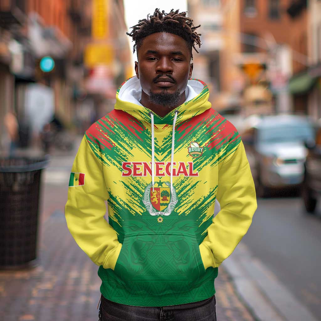 Senegal Rugby Custom Hoodie Go Go Go !