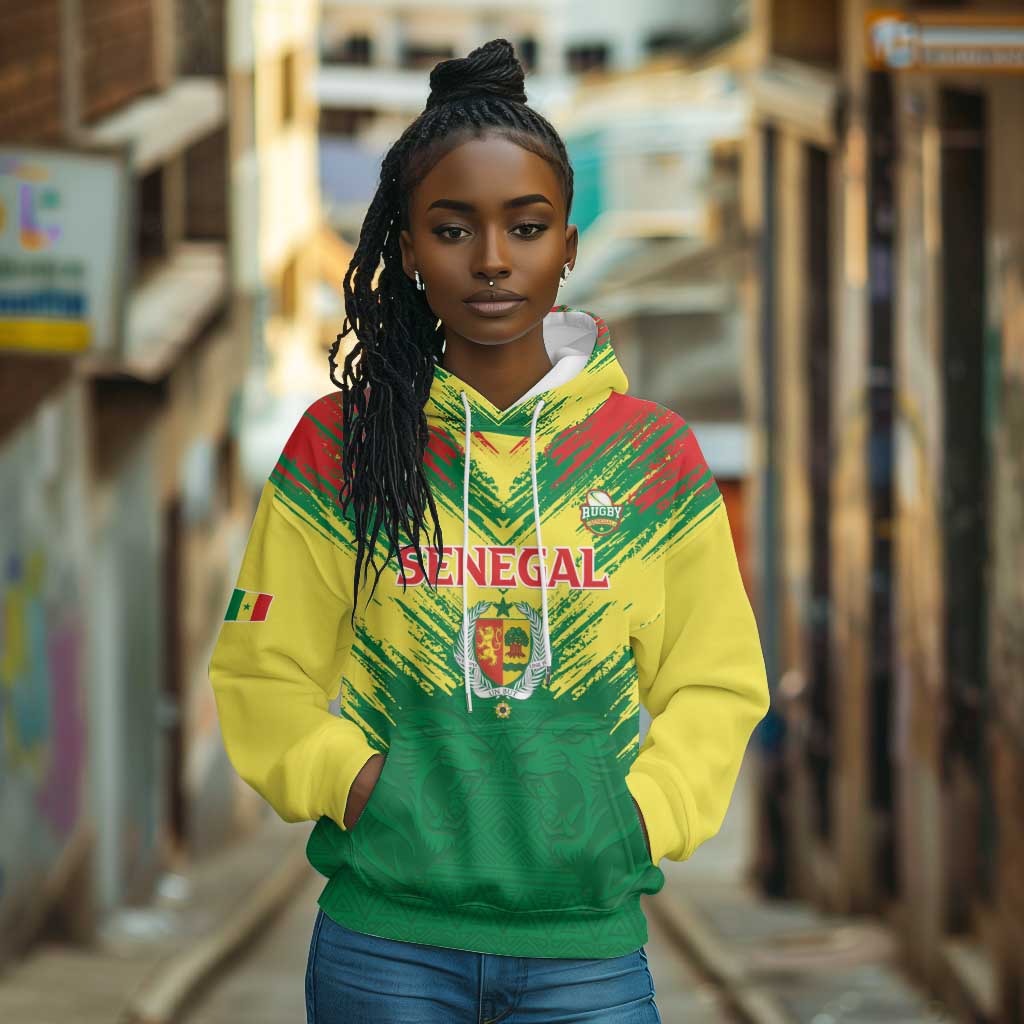 Senegal Rugby Custom Hoodie Go Go Go !